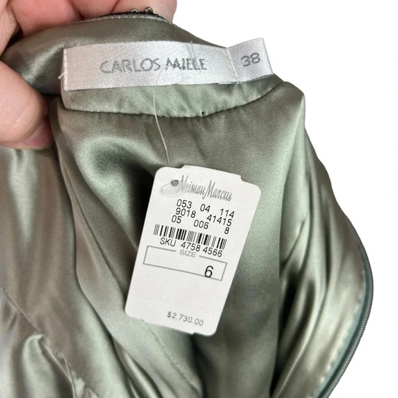 NWT Carlos Miele Embellished Silk Gown - Picture 16 of 16